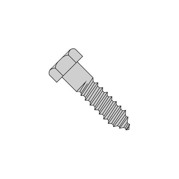 Brighton-Best Lag Screw, 5/16 in, 2 in, Steel, Zinc Plated Hex Hex Drive 486226 - main